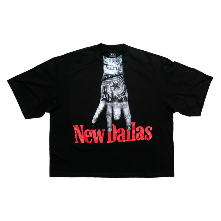 NEW DALLAS OVERSIZED TEE – BLACK