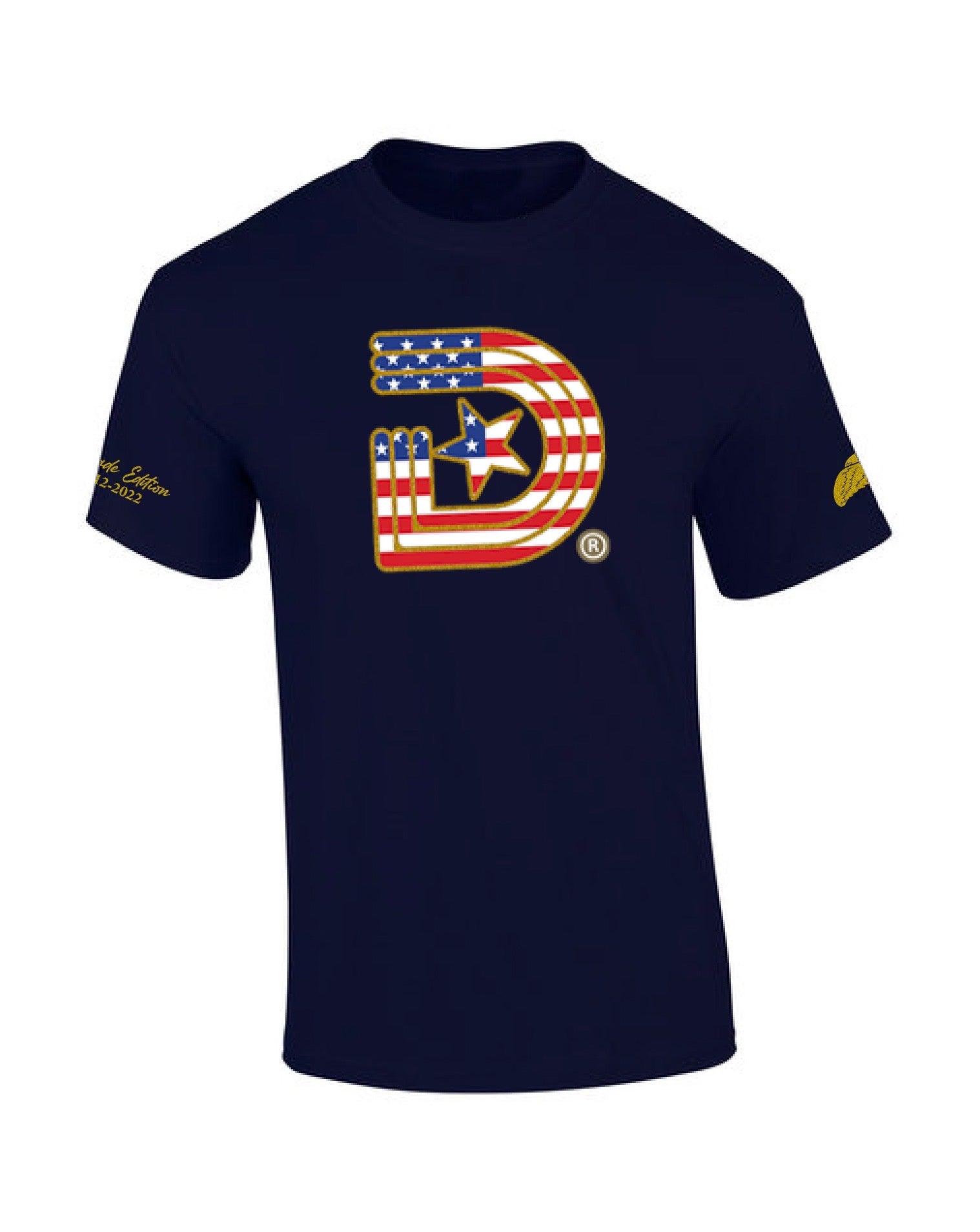 Triple D Navy Blue Star Spangled Tee - Decade Edition