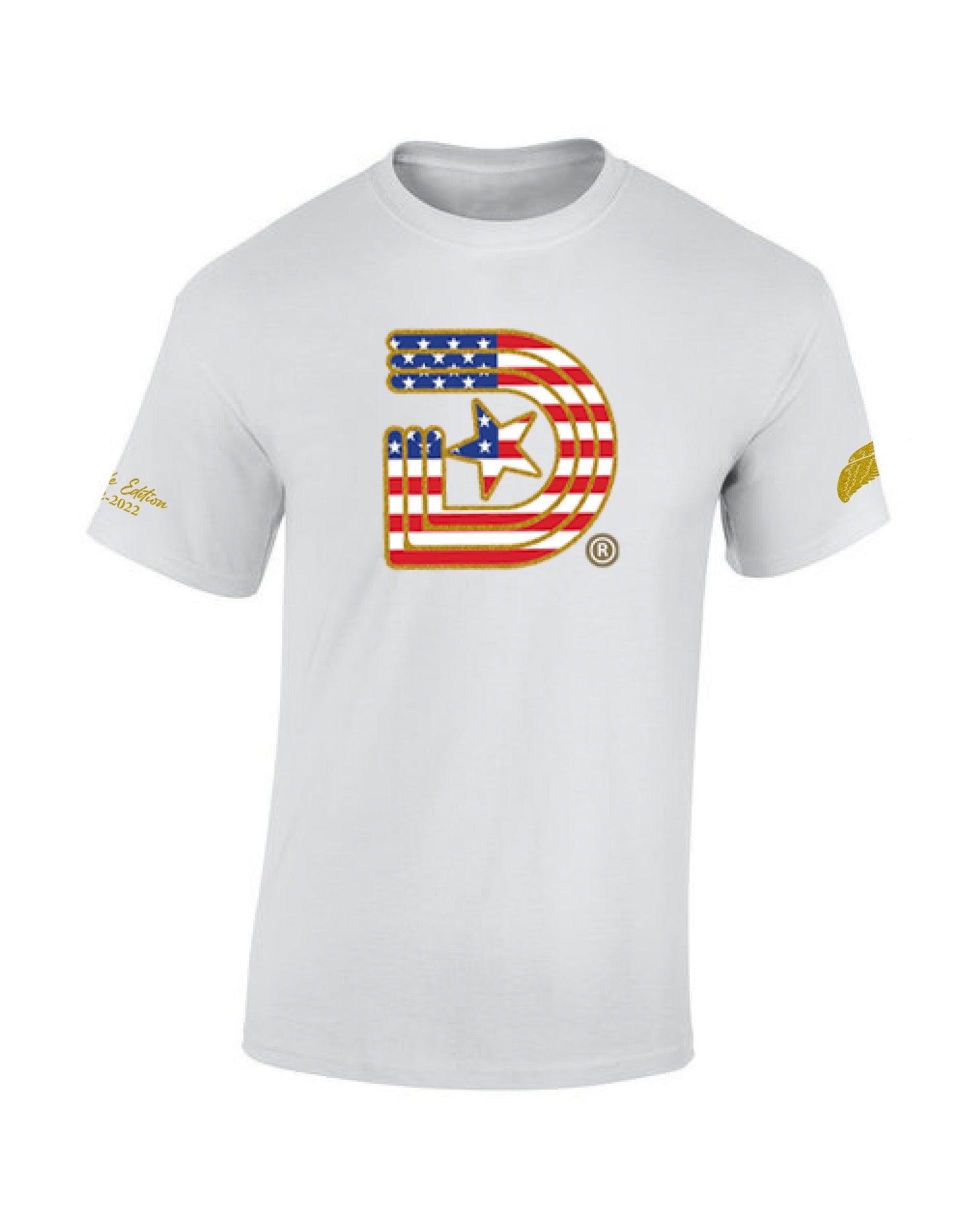 Triple D White Star Spangled Tee - Decade Edition