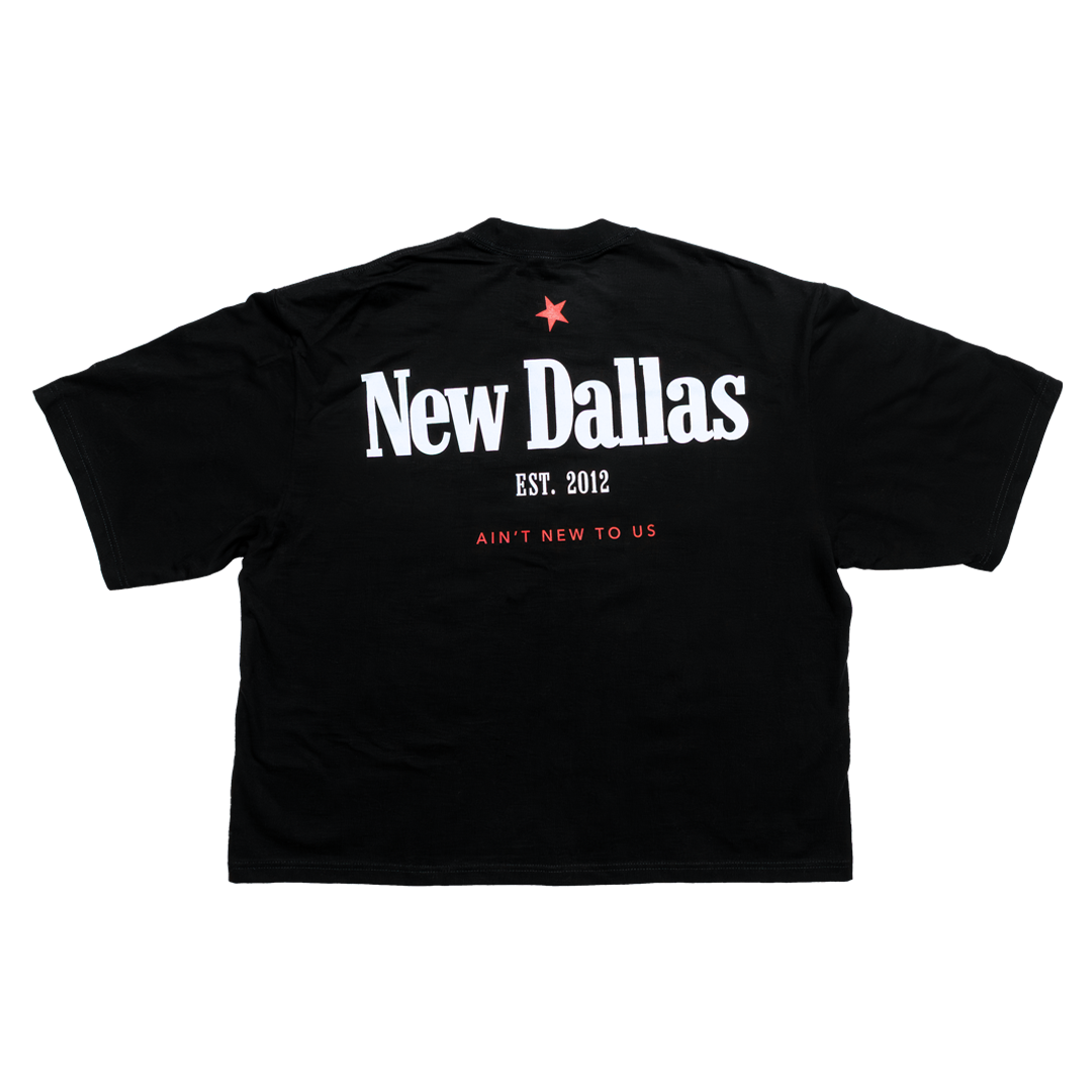 NEW DALLAS OVERSIZED TEE – BLACK