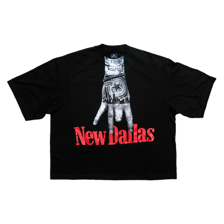 NEW DALLAS OVERSIZED TEE – BLACK