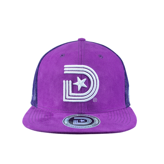 Purple Suede Trucker Cap