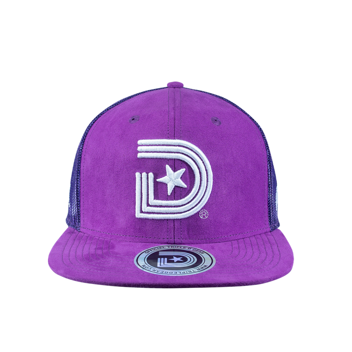 Purple Suede Trucker Cap