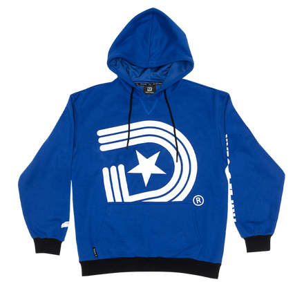 Limited Edition Two-Tone Royal Blue Men's Hoodie: Stand Out in Style