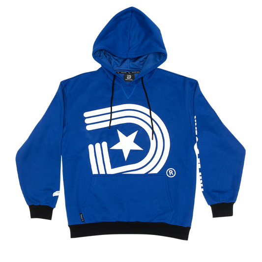 Limited Edition Two-Tone Royal Blue Men's Hoodie: Stand Out in Style