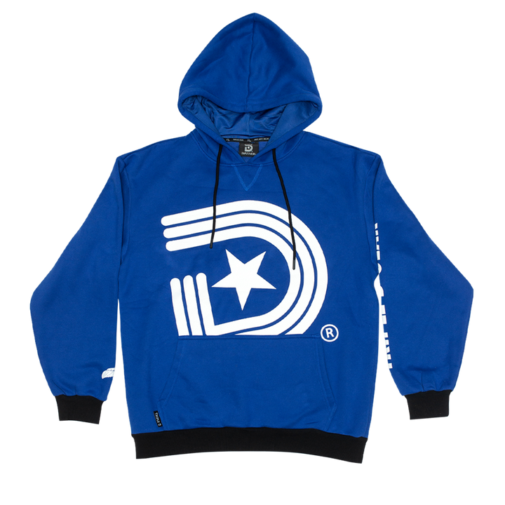 Limited Edition Two-Tone Royal Blue Men's Hoodie: Stand Out in Style