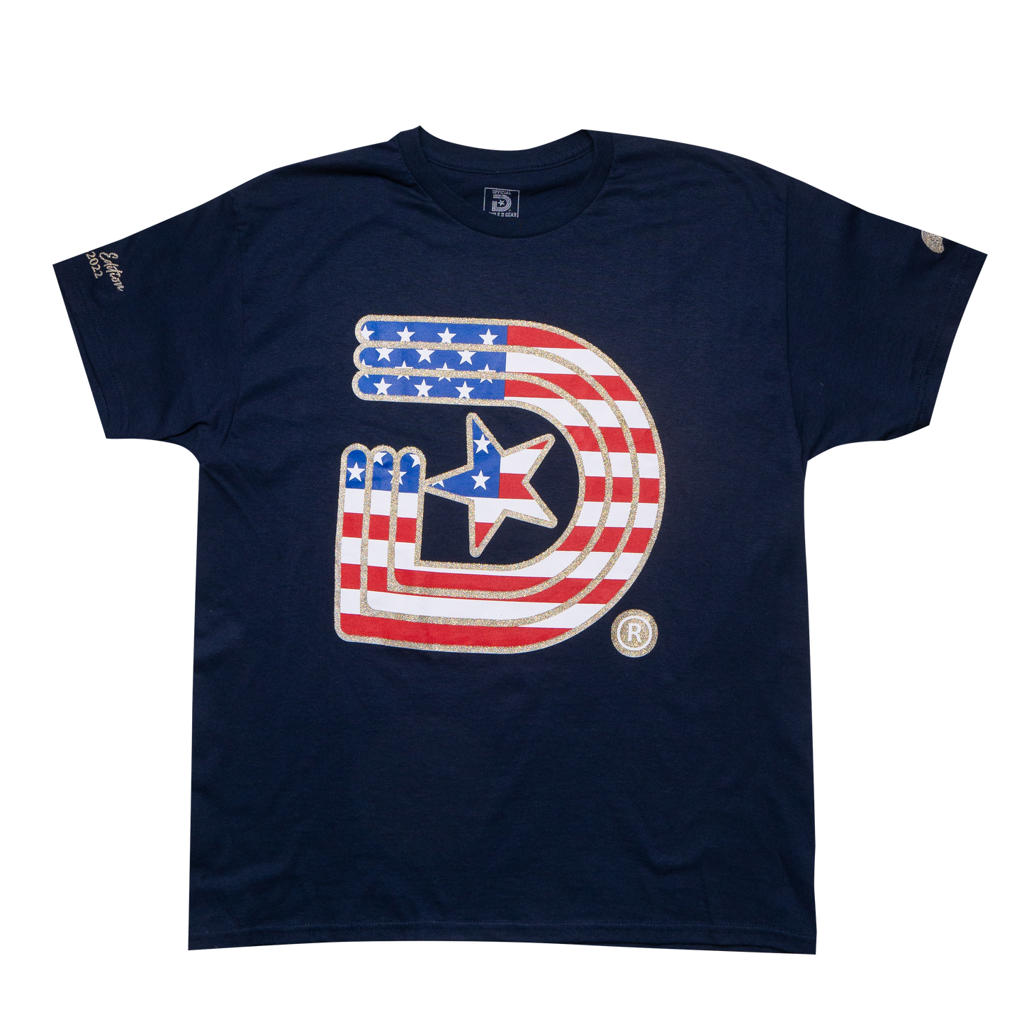 Triple D Navy Blue Star Spangled Tee - Decade Edition