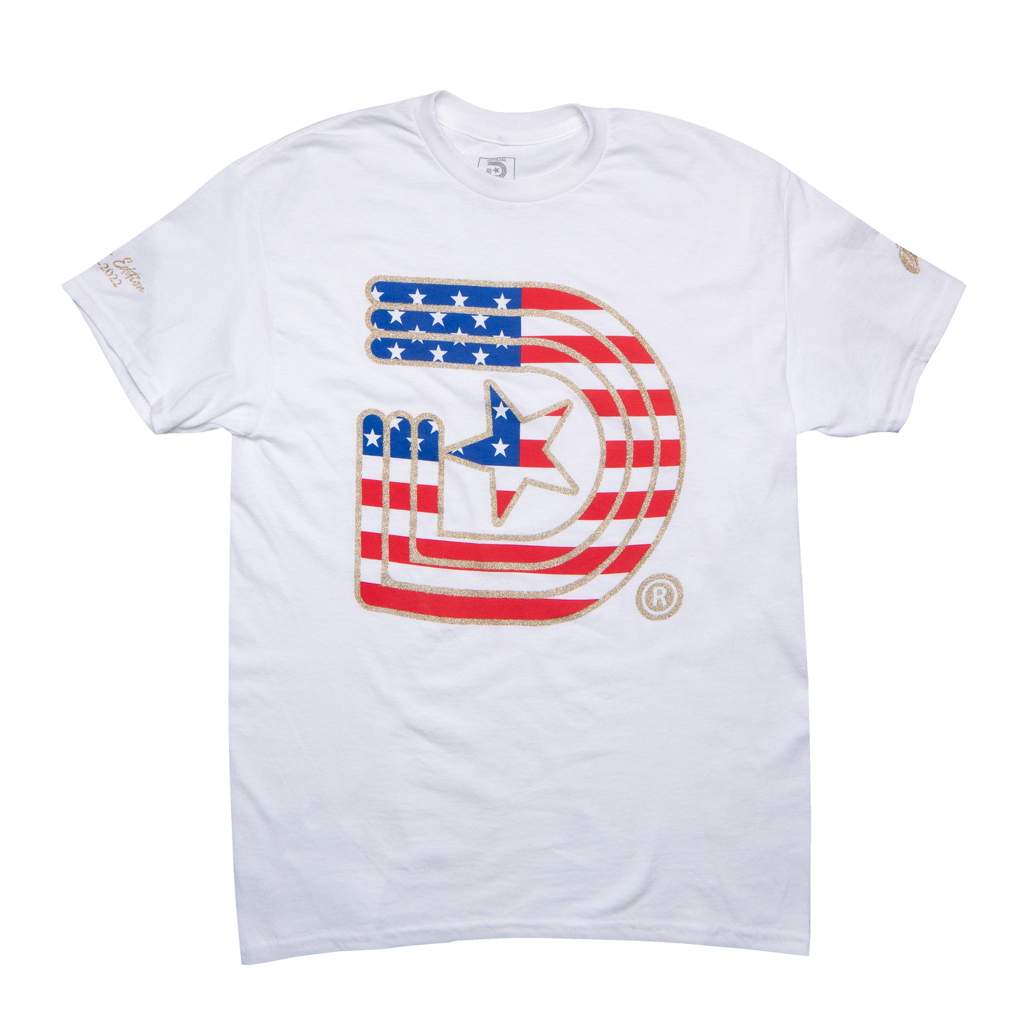 Triple D White Star Spangled Tee - Decade Edition