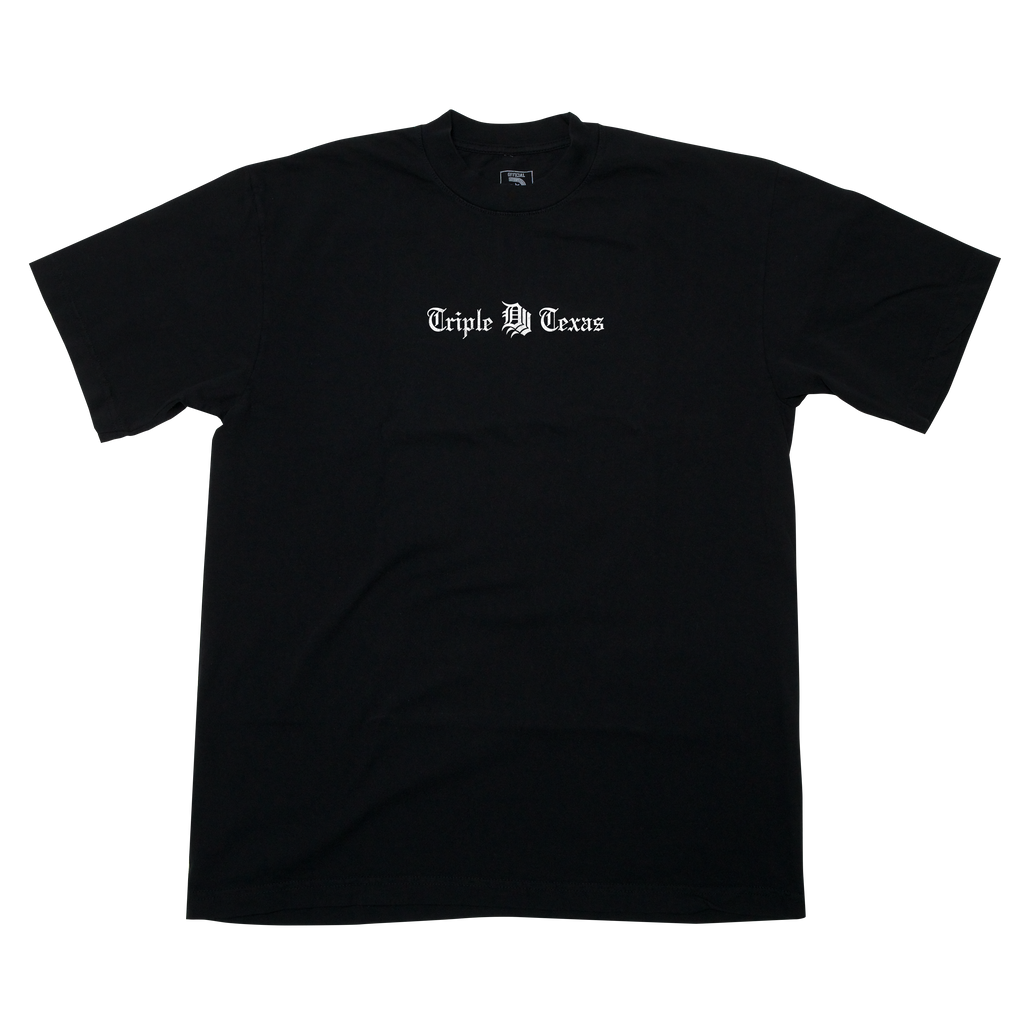 Triple D Old English Black Tee (Decade Edition)
