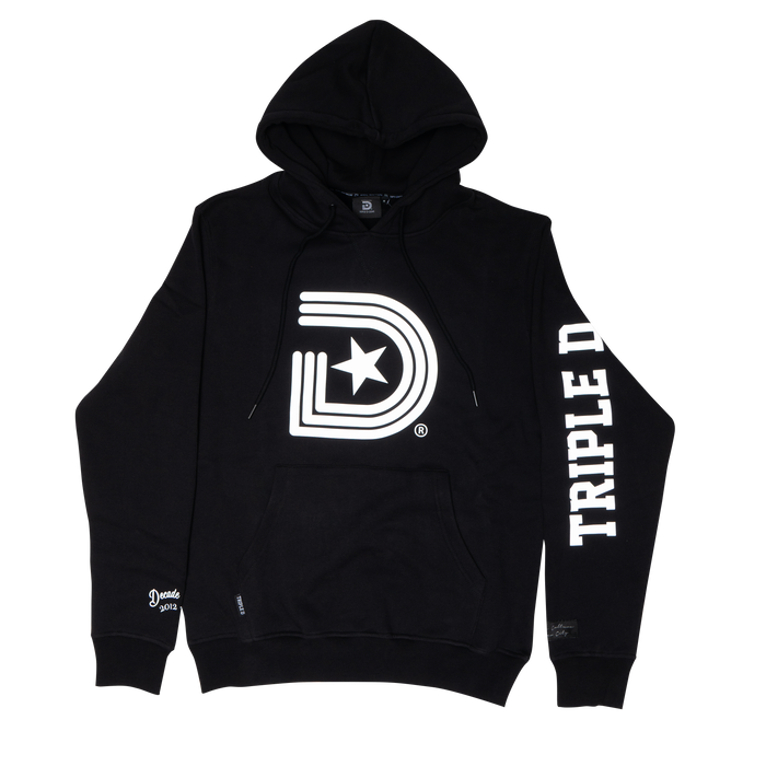 Black 3M Reflective Oversized Hoodie (Decade Edition)