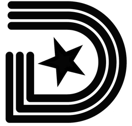 Tilted Star "D" — Expanded Line — USPTO registered trademark drawing